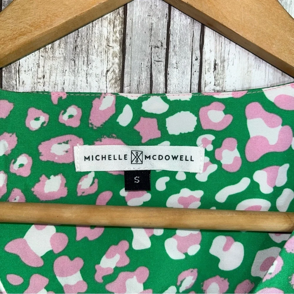 Michelle McDowell Green Leopard Blouse - Picture 6 of 6